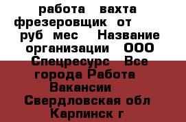 работа . вахта. фрезеровщик. от 50 000 руб./мес. › Название организации ­ ООО Спецресурс - Все города Работа » Вакансии   . Свердловская обл.,Карпинск г.